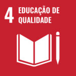 Imagem do logo da ODS 4 – Educação de Qualidade