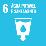 Imagem do logo da ODS 6 – Água Potável e Saneamento